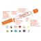 CARIOCA® 12 color Stamperello Felt Tip Washable Pens Color & Stamp Set